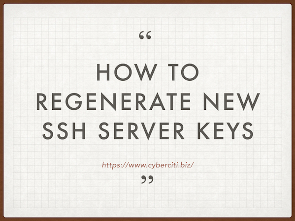 Debian Generate New Ssh Host Keys
